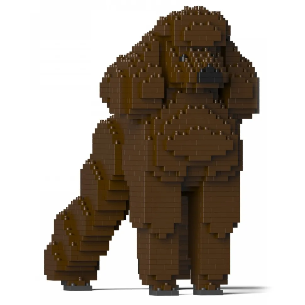 Jekca - Standard Poodle 01S-S11 - Lego - Sculpture - Construction - 4D - Brick Animals - Toys - Avvenice