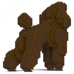 Jekca - Standard Poodle 01S-S11 - Lego - Sculpture - Construction - 4D - Brick Animals - Toys - Avvenice