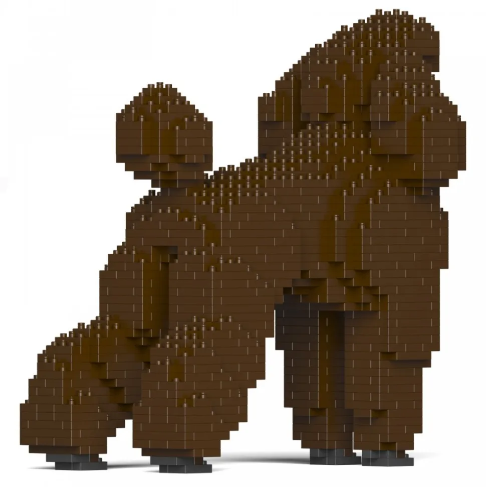Jekca - Standard Poodle 01S-S11 - Lego - Sculpture - Construction - 4D - Brick Animals - Toys - Avvenice