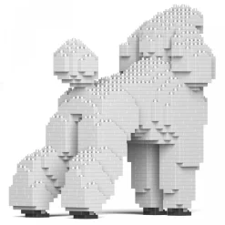 Jekca - Standard Poodle 01S-S01 - Lego - Sculpture - Construction - 4D - Brick Animals - Toys - Avvenice