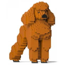 Jekca - Standard Poodle 01S-S13 - Lego - Sculpture - Construction - 4D - Brick Animals - Toys - Avvenice