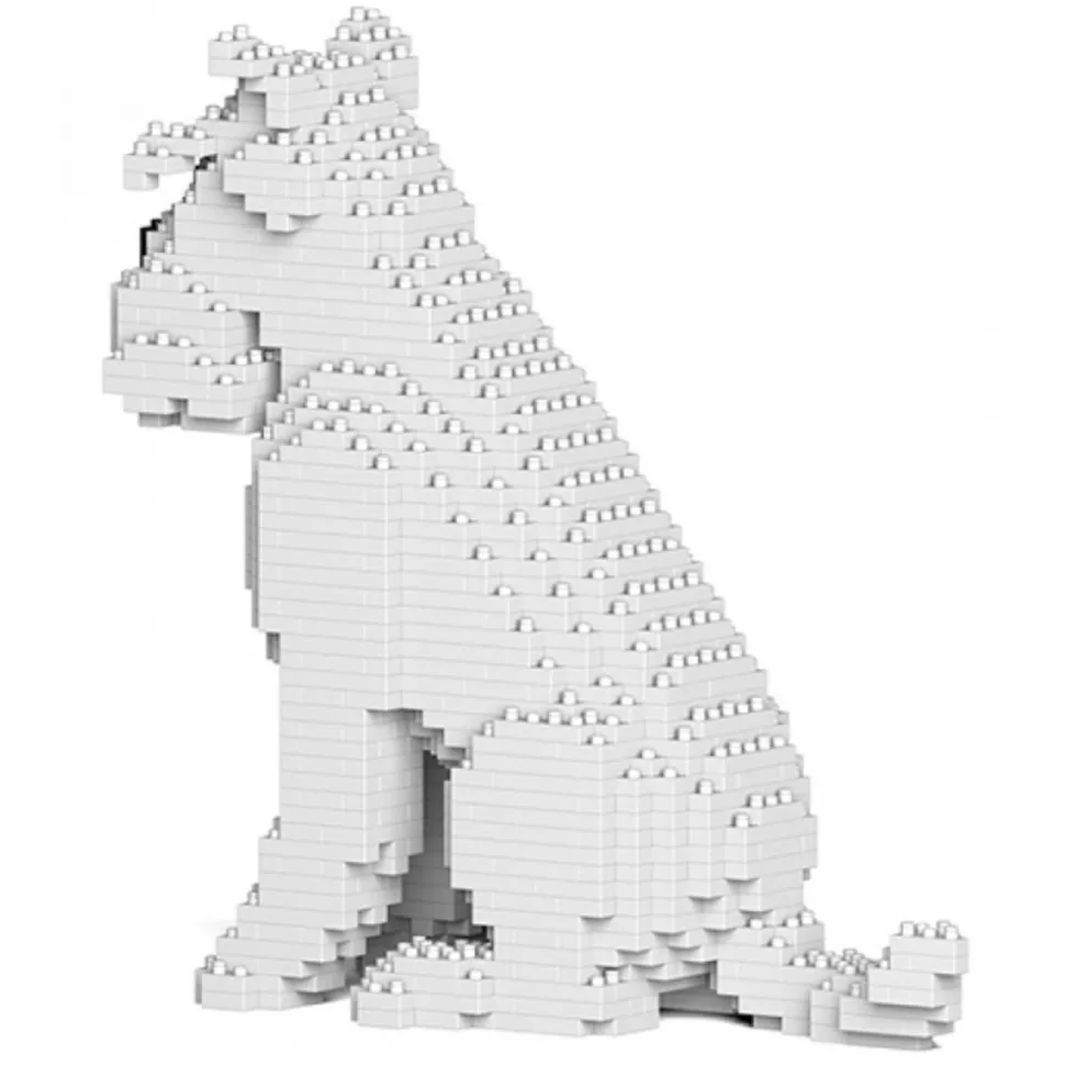 Jekca - Standard Schnauzer 04-S01 - Big - Lego - Sculpture - Construction - 4D - Brick Animals - Toys - Avvenice