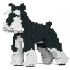 Jekca - Standard Schnauzer 01S-M02b - Lego - Sculpture - Construction - 4D - Brick Animals - Toys - Avvenice