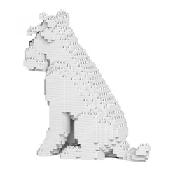 Jekca - Standard Schnauzer 04S-S01 - Lego - Sculpture - Construction - 4D - Brick Animals - Toys - Avvenice