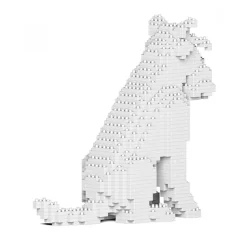 Jekca - Standard Schnauzer 04S-S01 - Lego - Sculpture - Construction - 4D - Brick Animals - Toys - Avvenice
