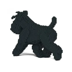 Jekca - Standard Schnauzer 03S-M03 - Lego - Sculpture - Construction - 4D - Brick Animals - Toys - Avvenice