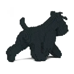Jekca - Standard Schnauzer 03S-M03 - Lego - Sculpture - Construction - 4D - Brick Animals - Toys - Avvenice