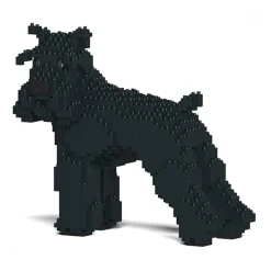 Jekca - Standard Schnauzer 02S-M03 - Lego - Sculpture - Construction - 4D - Brick Animals - Toys - Avvenice