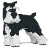 Jekca - Standard Schnauzer 02-M02 - Big - Lego - Sculpture - Construction - 4D - Brick Animals - Toys - Avvenice