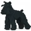 Jekca - Standard Schnauzer 01-M03 - Big - Lego - Sculpture - Construction - 4D - Brick Animals - Toys - Avvenice