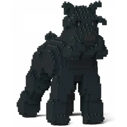 Jekca - Standard Schnauzer 01-M03 - Big - Lego - Sculpture - Construction - 4D - Brick Animals - Toys - Avvenice