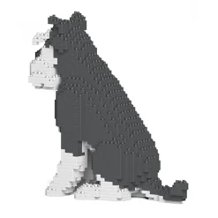 Jekca - Standard Schnauzer 04S-M01 - Lego - Sculpture - Construction - 4D - Brick Animals - Toys - Avvenice