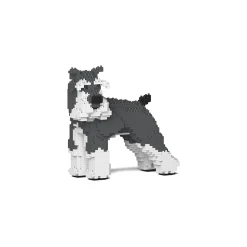 Jekca - Standard Schnauzer - Dog - 02S-M01 - Lego - Sculpture - Construction - 4D - Brick Animals - Toys - Avvenice