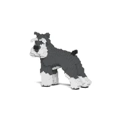 Jekca - Standard Schnauzer - Dog - 02S-M01 - Lego - Sculpture - Construction - 4D - Brick Animals - Toys - Avvenice