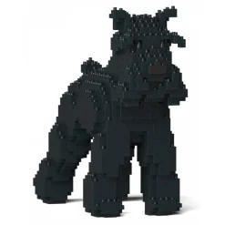 Jekca - Standard Schnauzer 01S-M03 - Lego - Sculpture - Construction - 4D - Brick Animals - Toys - Avvenice