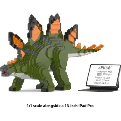 Jekca - Stegosaurus 01-M01 - Big - Lego - Sculpture - Construction - 4D - Brick Animals - Toys - Avvenice