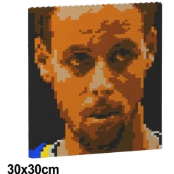 Jekca - Stephen Curry Brick Painting 03S - Lego - Sculpture - Construction - 4D - Brick Animals - Toys - Avvenice