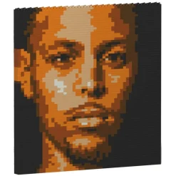 Jekca - Stephen Curry Brick Painting 01S - Lego - Sculpture - Construction - 4D - Brick Animals - Toys - Avvenice