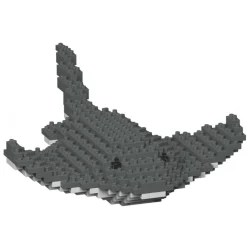 Jekca - Stingray 01 - Big - Lego - Sculpture - Construction - 4D - Brick Animals - Toys - Avvenice