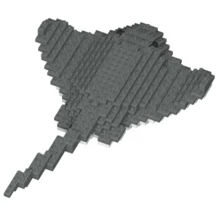 Jekca - Stingray 01 - Big - Lego - Sculpture - Construction - 4D - Brick Animals - Toys - Avvenice