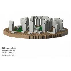 Jekca - Stonehenge 01S - Lego - Sculpture - Construction - 4D - Brick Animals - Toys - Avvenice