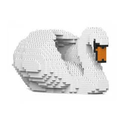 Jekca - Swan 01S - Lego - Sculpture - Construction - 4D - Brick Animals - Toys - Avvenice