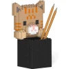Jekca - Tabby Cat Pencil Cup 01S - Lego - Sculpture - Construction - 4D - Brick Animals - Toys - Avvenice