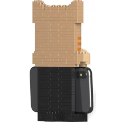 Jekca - Tabby Cat Phone Stand 01S - Lego - Sculpture - Construction - 4D - Brick Animals - Toys - Avvenice