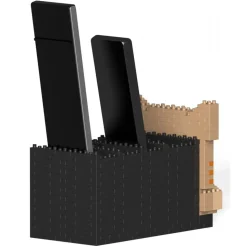 Jekca - Tabby Cat Remote Control Rack 01S - Lego - Sculpture - Construction - 4D - Brick Animals - Toys - Avvenice