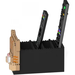 Jekca - Tabby Cat Remote Control Rack 01S - Lego - Sculpture - Construction - 4D - Brick Animals - Toys - Avvenice