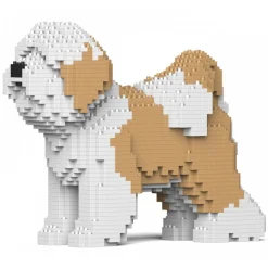 Jekca - Tibetan Terrier 01-M01 - Big - Lego - Sculpture - Construction - 4D - Brick Animals - Toys - Avvenice
