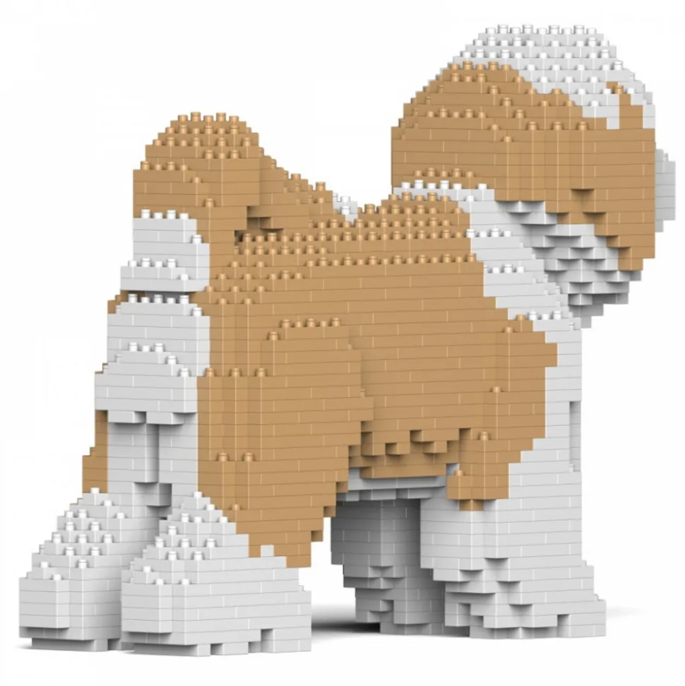 Jekca - Tibetan Terrier 01-M01 - Big - Lego - Sculpture - Construction - 4D - Brick Animals - Toys - Avvenice