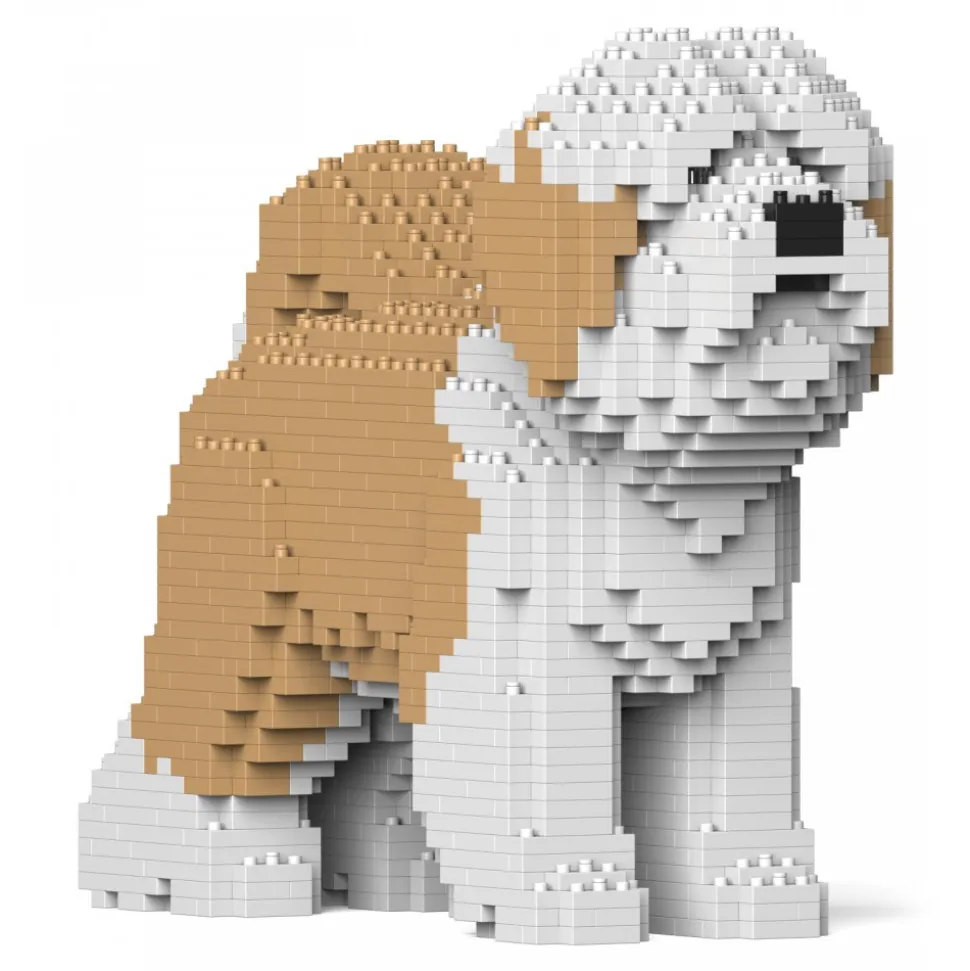 Jekca - Tibetan Terrier 01S-M01 - Lego - Sculpture - Construction - 4D - Brick Animals - Toys - Avvenice