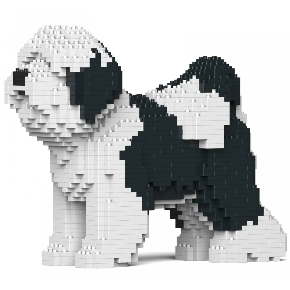 Jekca - Tibetan Terrier 01S-M02 - Lego - Sculpture - Construction - 4D - Brick Animals - Toys - Avvenice