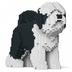 Jekca - Tibetan Terrier 01S-M02 - Lego - Sculpture - Construction - 4D - Brick Animals - Toys - Avvenice
