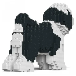 Jekca - Tibetan Terrier 01S-M02 - Lego - Sculpture - Construction - 4D - Brick Animals - Toys - Avvenice