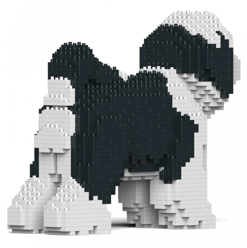 Jekca - Tibetan Terrier 01S-M02 - Lego - Sculpture - Construction - 4D - Brick Animals - Toys - Avvenice
