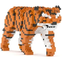 Jekca - Tiger 01 - Big - Lego - Sculpture - Construction - 4D - Brick Animals - Toys - Avvenice