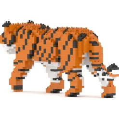 Jekca - Tiger 01 - Big - Lego - Sculpture - Construction - 4D - Brick Animals - Toys - Avvenice
