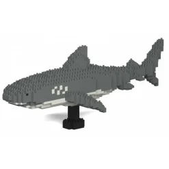 Jekca - Tiger Shark 01 - Big - Lego - Sculpture - Construction - 4D - Brick Animals - Toys - Avvenice