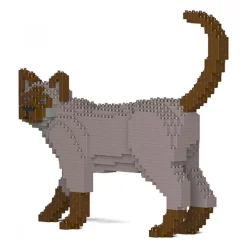 Jekca - Tonkinese Cat 02S-M01 - Lego - Sculpture - Construction - 4D - Brick Animals - Toys - Avvenice
