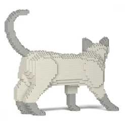 Jekca - Tonkinese Cat 02S-M02 - Lego - Sculpture - Construction - 4D - Brick Animals - Toys - Avvenice