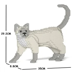 Jekca - Tonkinese Cat 02S-M02 - Lego - Sculpture - Construction - 4D - Brick Animals - Toys - Avvenice