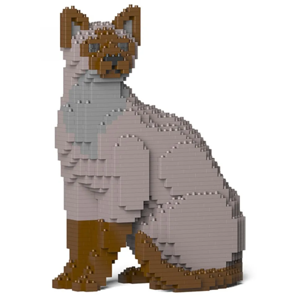 Jekca - Tonkinese Cat 01S-M01 - Lego - Sculpture - Construction - 4D - Brick Animals - Toys - Avvenice