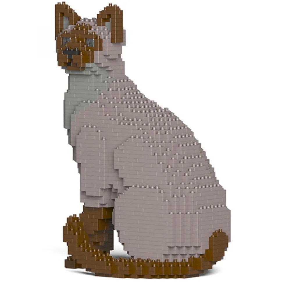 Jekca - Tonkinese Cat 01S-M01 - Lego - Sculpture - Construction - 4D - Brick Animals - Toys - Avvenice