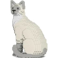 Jekca - Tonkinese Cat 01S-M02 - Lego - Sculpture - Construction - 4D - Brick Animals - Toys - Avvenice