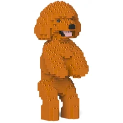 Jekca - Toy Poodle 04-M04 - Big - Lego - Sculpture - Construction - 4D - Brick Animals - Toys - Avvenice