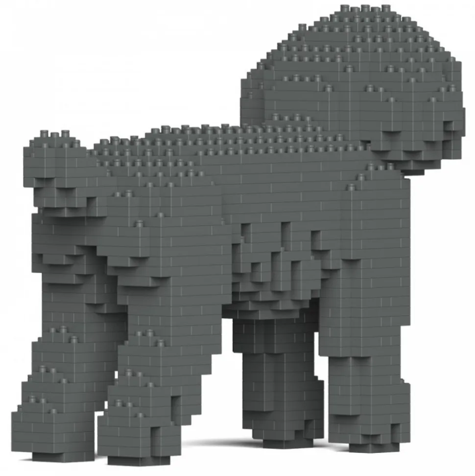 Jekca - Toy Poodle 01-M06 - Big - Lego - Sculpture - Construction - 4D - Brick Animals - Toys - Avvenice