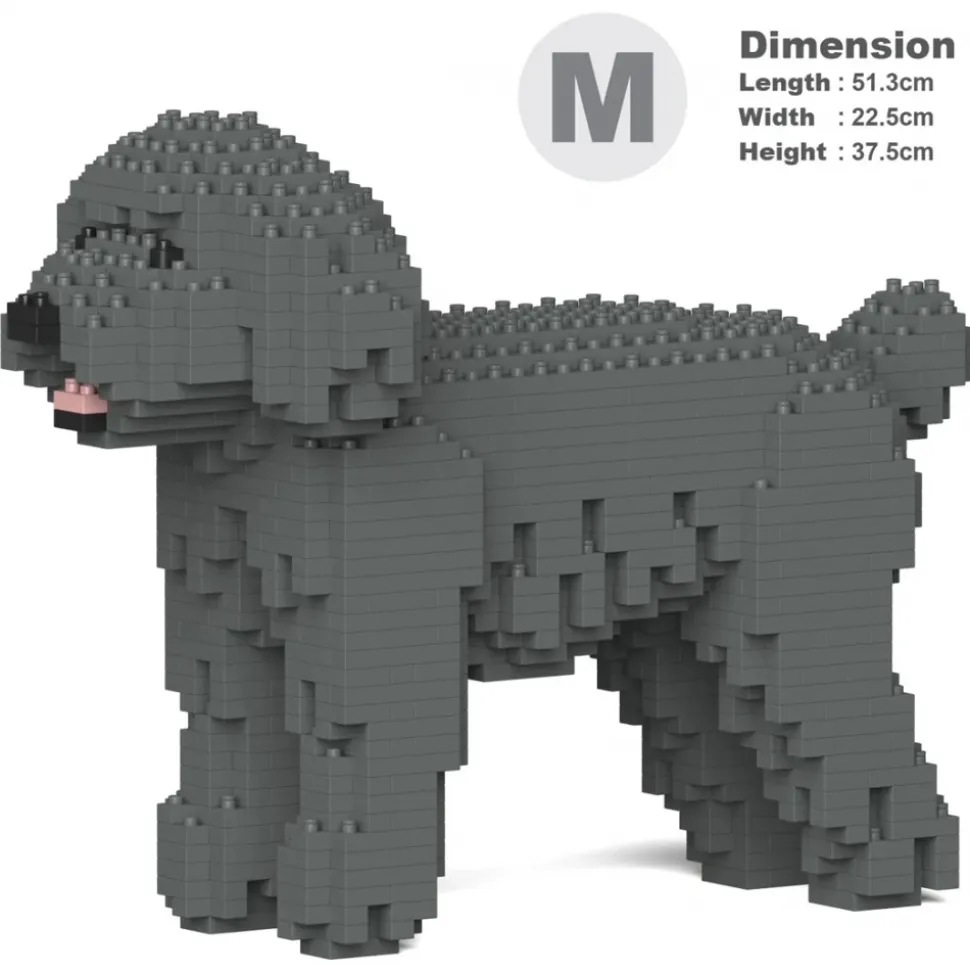 Jekca - Toy Poodle 01-M06 - Big - Lego - Sculpture - Construction - 4D - Brick Animals - Toys - Avvenice