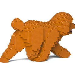 Jekca - Toy Poodle 02-M04 - Big - Lego - Sculpture - Construction - 4D - Brick Animals - Toys - Avvenice